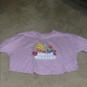 Disney Light Purple Lizzie McGuire cropped Tee